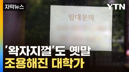 [자막뉴스] 발길 '뚝' 끊겼어요...텅 빈 대학가, 이유는? / YTN