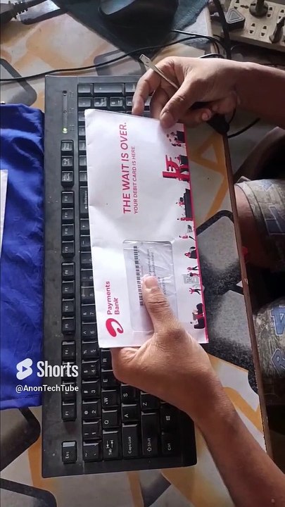 Airtel Payment bank ATM Card unboxing #airtel #shortsvideo #shorts #trendingshorts #trending_2
