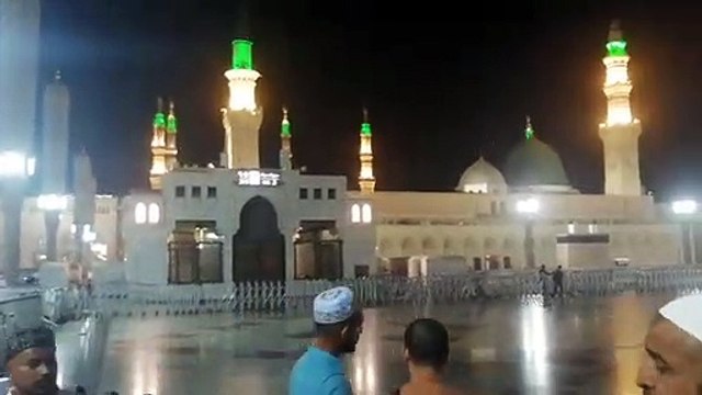 Azan e Isha in Madina, مسجد نبوی میں اذان عشاء