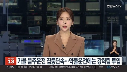 가을 음주운전 집중단속…약물운전에는 강력팀 투입