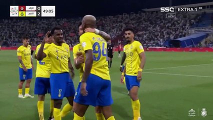 أهداف مباراة النصر 3 - 1 الرائد _ دوري روشن السعودي _اهداف رونالدو وماني