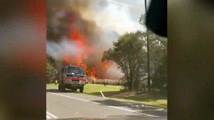Firefighters battle out of control blaze near Cessnock
