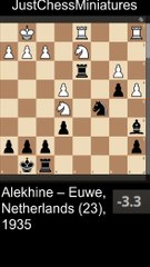 Max Euwe gets an extra Pawn against Alekhine