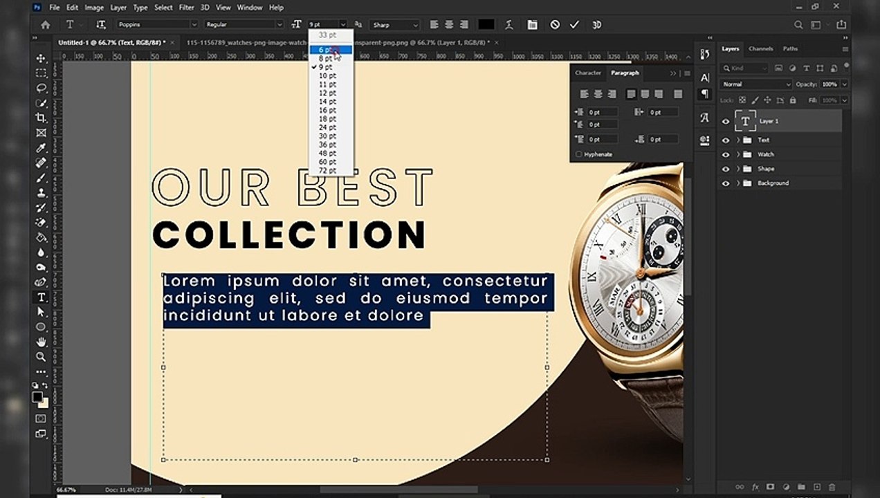 How to Create Simple Social Media Post Design In Photoshop