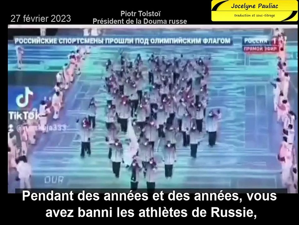 A voir absolument... Piotr Tolstoï s'adresse ironiquement aux européens