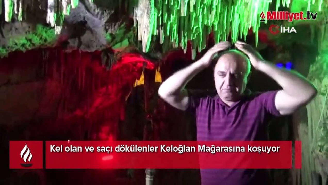 Kel olan ve saçı dökülenler bu mağaraya akın ediyor