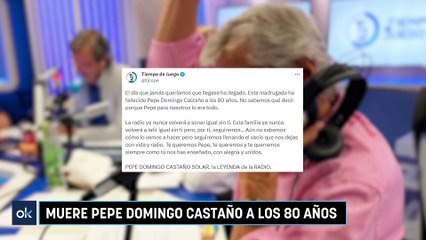 Muere Pepe Domingo Castaño a los 80 años