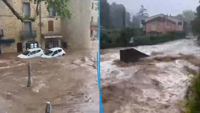 Les images impressionnantes des inondations dans l'Hérault