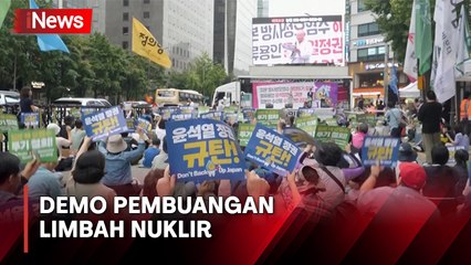 Warga Korsel Demo Menentang Pembuangan Limbah Nuklir ke Laut