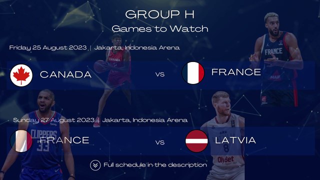 Groups G & H | FIBA World Cup | Overview (Games&Venues)