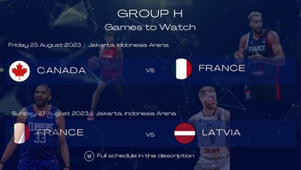 Groups G & H | FIBA World Cup | Overview (Games&Venues)