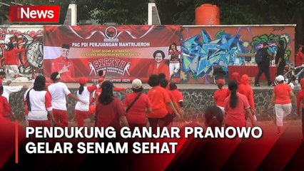 Dukung Ganjar Pranowo, Ratusan Simpatisan di Yogyakarta Gelar Aksi Senam Sehat