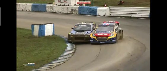 Rallycross France 2023 Mayenne Q3 Race 4 Jeanney Pelfrene Contact