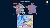 prévisions météo villes du dimanche 17 septembre 2023