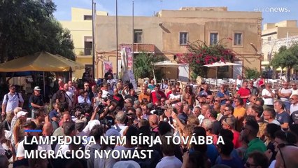Lampedusa lakosai nem bírják tovább a migrációs nyomást