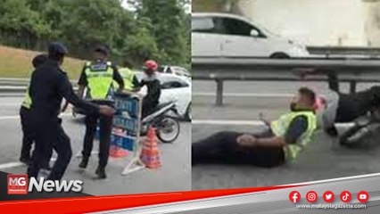 MGNews : Pegawai JPJ Dirempuh Ketika Lakukan Operasi Sekatan Jalan Raya (SJR)