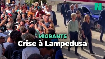 À Lampedusa, la colère des habitants monte, Von der Leyen et Meloni sur place