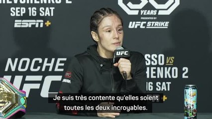UFC Noche - Grasso : "Blanchfield et Fiorot ? J'aimerais combattre face à une nouvelle adversaire"