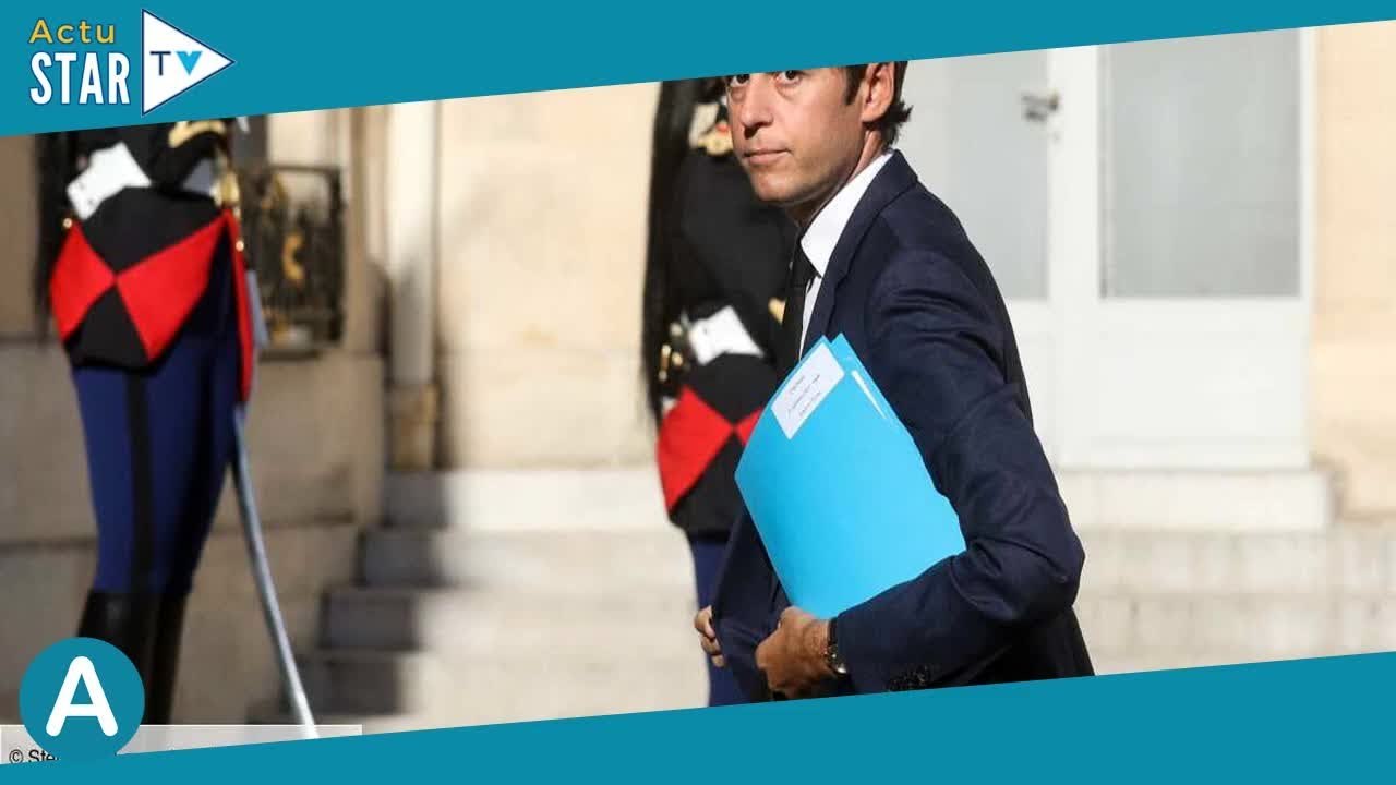 Gabriel Attal  son discours aux obsèques de son...