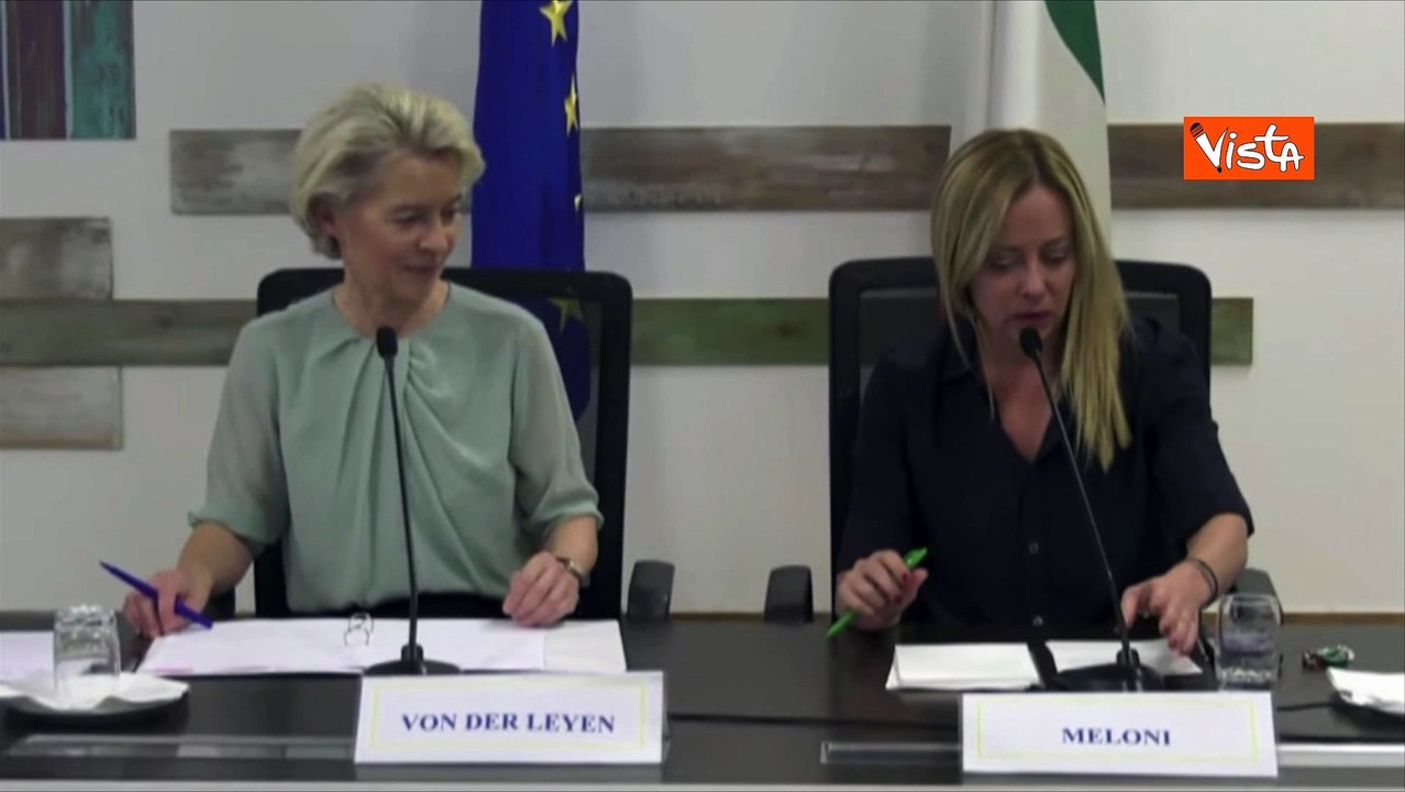Meloni: "Von der Leyen ha ritardato partenza per New York per essere a Lampedusa"