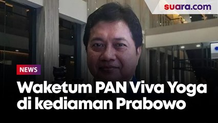Waketum PAN Viva Yoga di kediaman Prabowo di Hambalang, Bogor