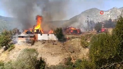 Kastamonu’da köy yangını: 7 ev alevlere teslim oldu