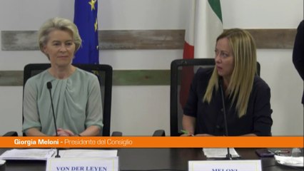 Migranti, Meloni "L'Europa lavori insieme o sarà travolta"