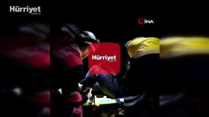 Düşen helikopterden kurtarılan personelin görüntüleri ortaya çıktı