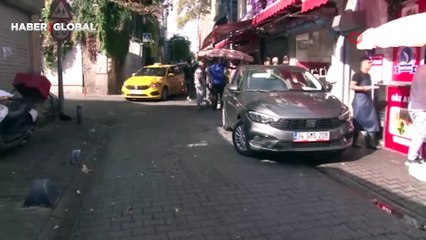 Bakırköy'de kadına şiddetin görüntüleri! Eski nişanlısını pompalı tüfekle darp anları kamerada