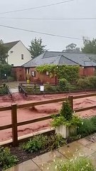 West Somerset flooding in Withycombe. Video by Barrie Millett.