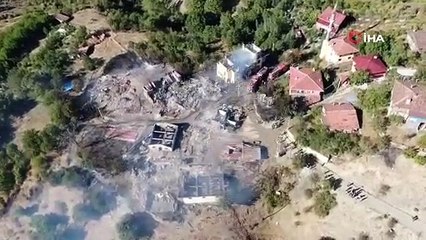 Kastamonu'nda yangın 10 evi küle çevirdi