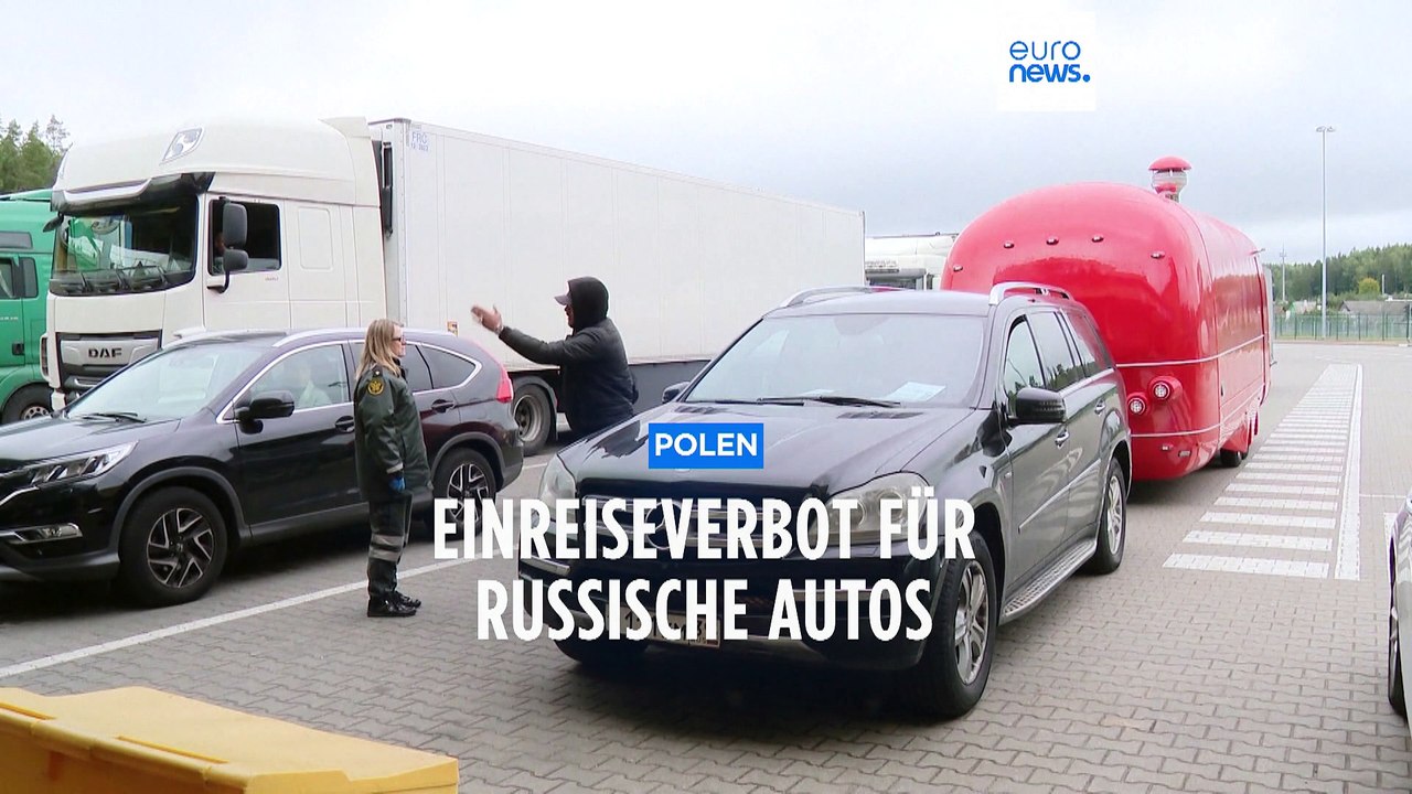 Polen verbietet Einreise russischer Autos