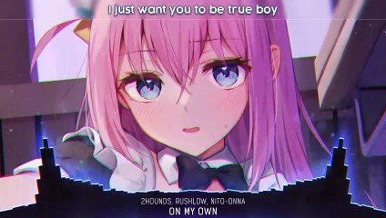 Nightcore - On My Own (Lyrics)