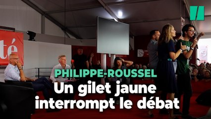 À la Fête de l’Humanité, ce gilet jaune a voulu empêcher le débat Philippe-Roussel