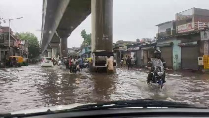 Video ... अहमदाबाद: जोरदार बारिश के कारण जगह-जगह भरा पानी