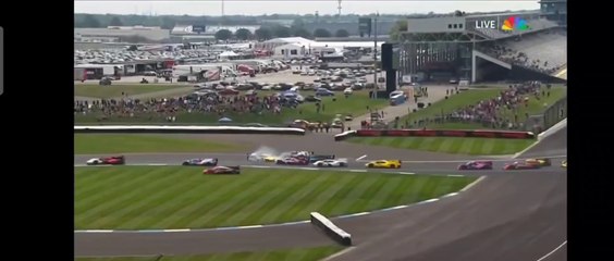IMSA 2023 Indianapolis GP Race Start Chaos