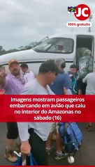 Download Video: Imagens mostram passageiros embarcando em avião que caiu no interior do Amazonas no sábado (16)