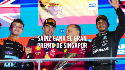 El español Carlos Sainz gana en el Gran Premio de Singapur de F1 y acaba con la hegemonía Red Bull