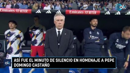 Así fue el minuto de silencio en homenaje a Pepe Domingo Castaño