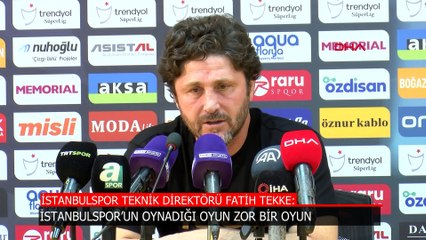 Fatih Tekke: Her maçımızı zor oynuyoruz