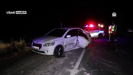 Uşak'taki trafik kazasında 2 kişi yaralandı