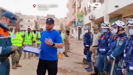 Watch: Russian emergency teams join aid groups in flood-ravaged Derna