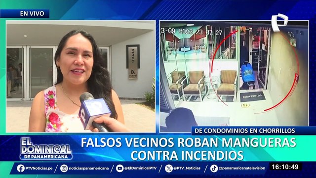 Chorrillos: falsos vecinos roban mangueras contra incendios de condominio