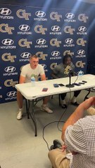 Watch: Post Ole Miss loss press conference with Haynes King and Jamal Haynes