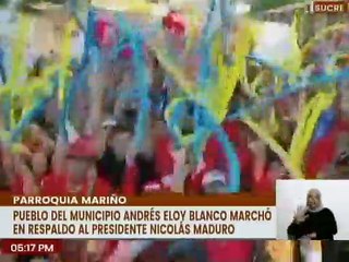 Sucre | Marea roja desbordó de alegría las calles de Casanay en respaldo al Pdte. Nicolás Maduro