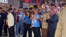 Trabzonsporlu taraftar galibiyetini horon ve kol bastı oynayarak kutladı
