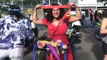 Süslü Kadınlar Bisiklet Turu Berlin'de büyük ilgi gördü