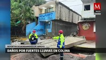 Desbordamiento del arroyo Manrique causa daños en Colima tras fuertes lluvias