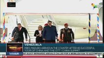 President Nicolás Maduro arrives in Venezuela