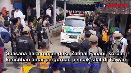 Pulang ke Indonesia, Jenazah Korban Bentrok Pencak Silat di Taiwan Disambut Ribuan Anggota PSHT